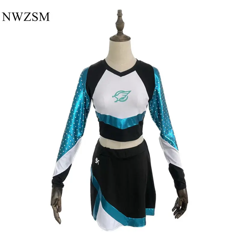 Euphoria Cheerleader Uniform Maddy Outfit Long Sleeve Crop Top with Mini Skirt Set High School Womens Cheerleading Costume
Euphoria Cheerleader Uniform Maddy Outfit Long Sleeve Crop Top with Mini Skirt Set High School Womens Cheerleading Costume