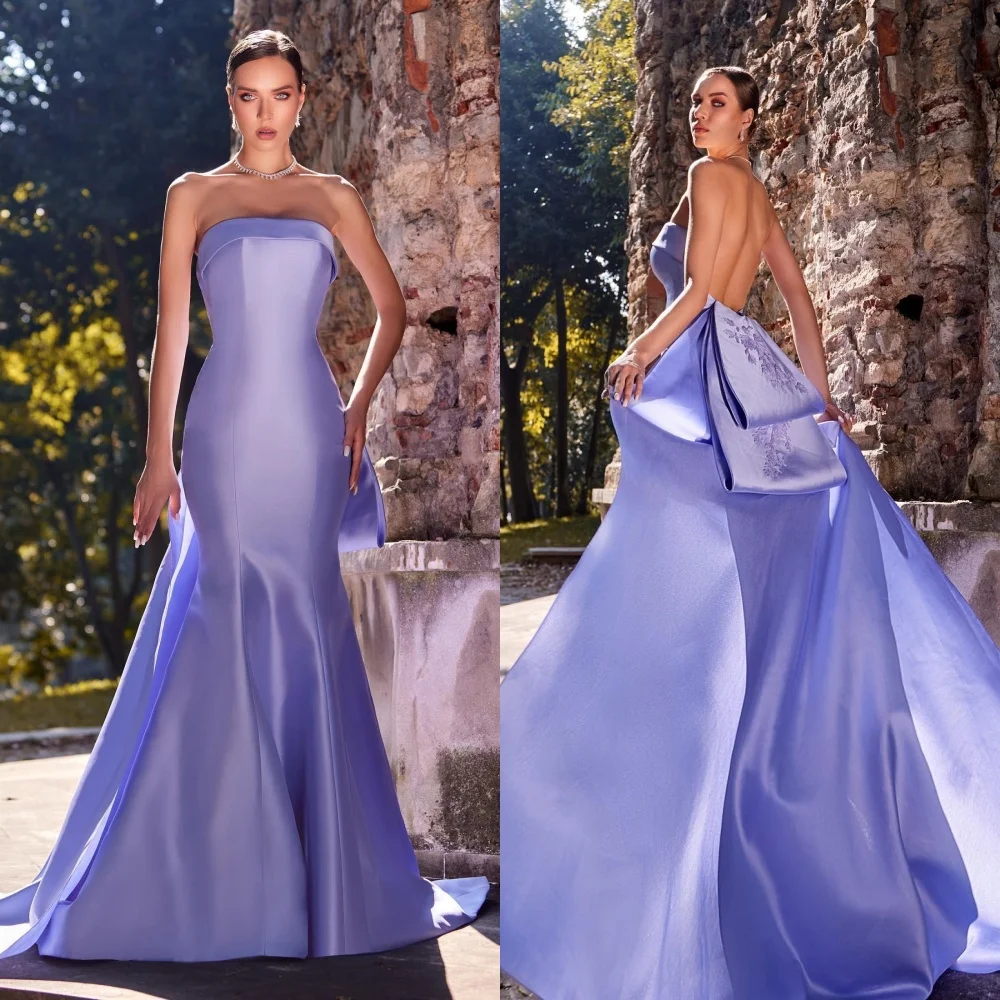 Mesprit Exquisite Strapless Mermaid Applique Lace Satin Вечернее Платье Женское 투피스vestidos Cortos Sexy Casual
Mesprit Exquisite Strapless Mermaid Applique Lace Satin Вечернее Платье Женское 투피스vestidos Cortos Sexy Casual