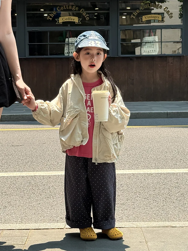 2025 Autumn New Children Loose Trousers Cotton Girls Polka Dot Casual Pants Boys Harem Pants Kids Straight Pants Baby Clothes 19 S2b5aeb3cb66f4b228da5a28e537adf16X