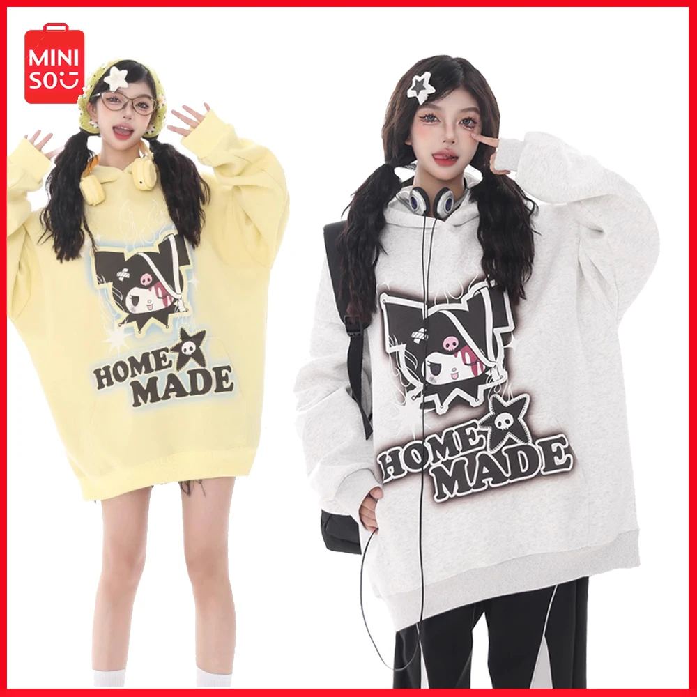 New Miniso Y2K Sanrio Cotton Kuromi Printed Hooded Sweatshirt Women Loose Hundred Couple Hoodie Long Sleeve Pullover Sweatshirt
New Miniso Y2K Sanrio Cotton Kuromi Printed Hooded Sweatshirt Women Loose Hundred Couple Hoodie Long Sleeve Pullover Sweatshirt