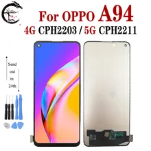 pour OPPO A94 4G CPH2203 Écran tactile LCD TFT de remplacement pour OPPO A94 5G CPH2211=
