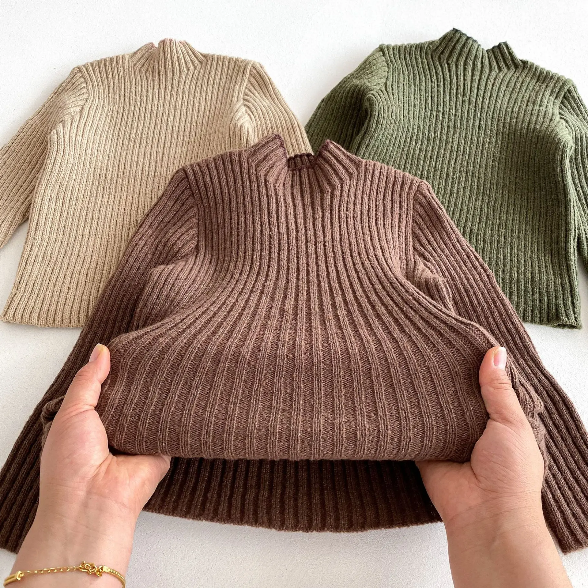2025 Autumn New Children Long Sleeve Sweater Girls Knit Shirts Cotton Baby Knitted Pullover Kids Casual Sweater Infant Clothes 20 S2b5dbd4f4bbf4e9b80b763cc194ce08cv