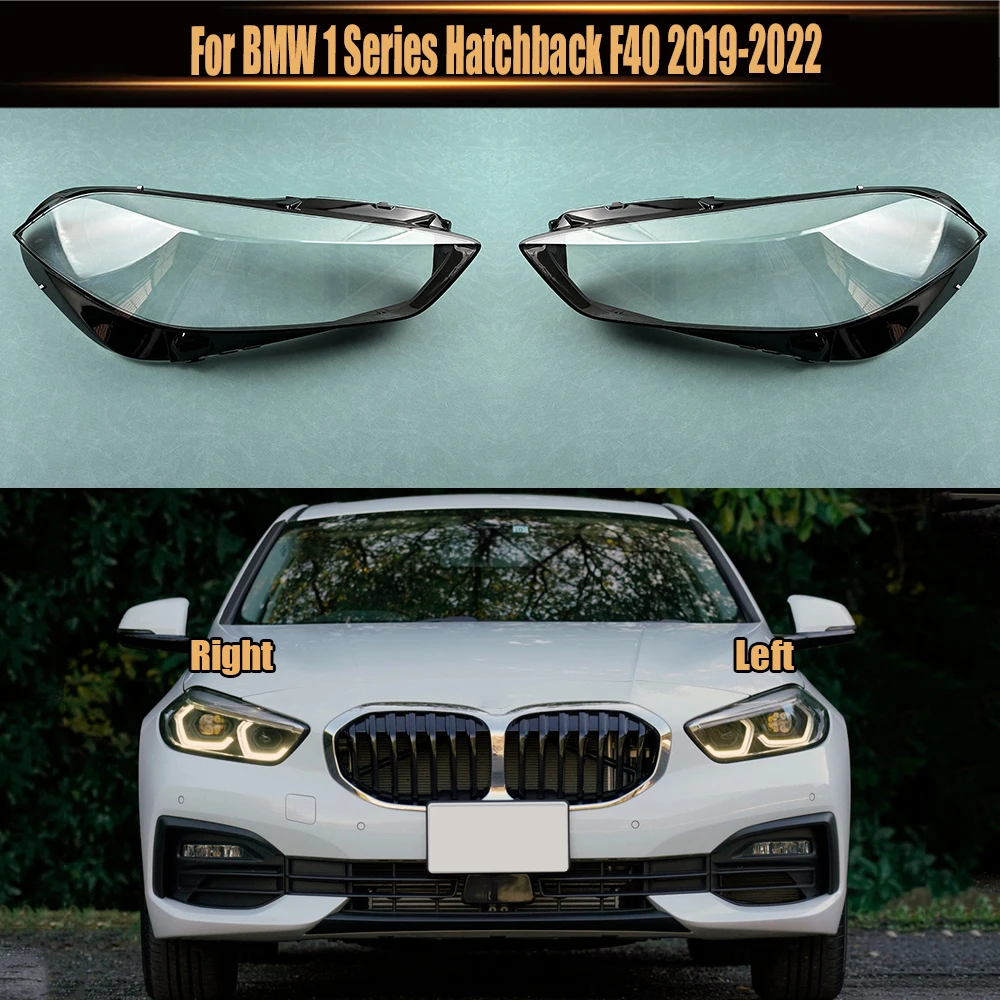 

For BMW 1 Series Hatchback F40 2019-2022 Car Front Headlight Lens Cover Lampshade Glass Lampcover Caps Headlamp Shell