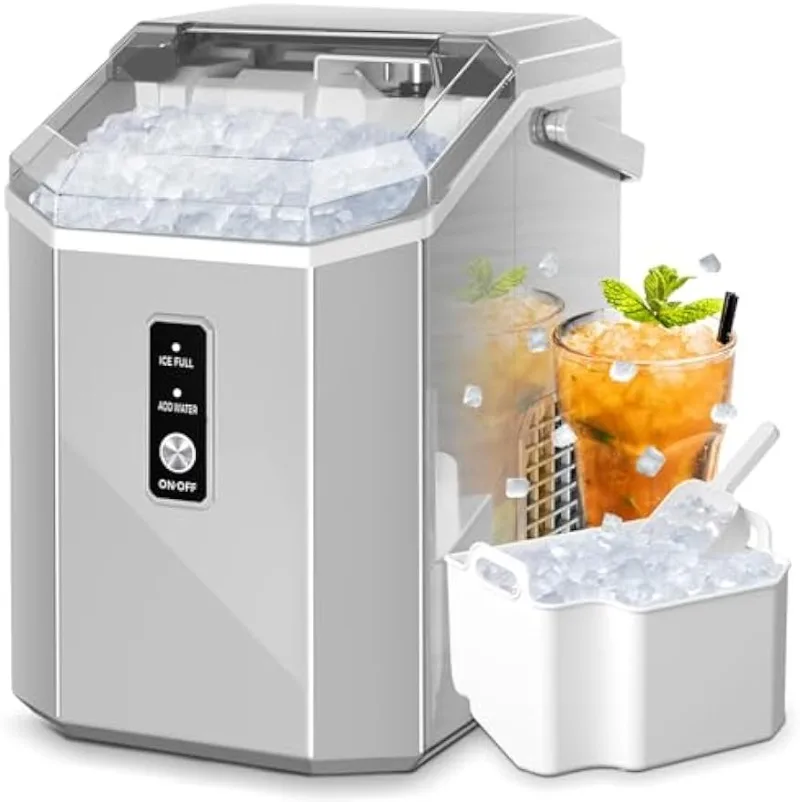AGLUCKY Nugget Ice Maker Countertop, Portable Pebble Ice Maker Machine with Handle, 35lbs, One-Click Operation,Pellet Ice Maker
AGLUCKY Nugget Ice Maker Countertop, Portable Pebble Ice Maker Machine with Handle, 35lbs, One-Click Operation,Pellet Ice Maker