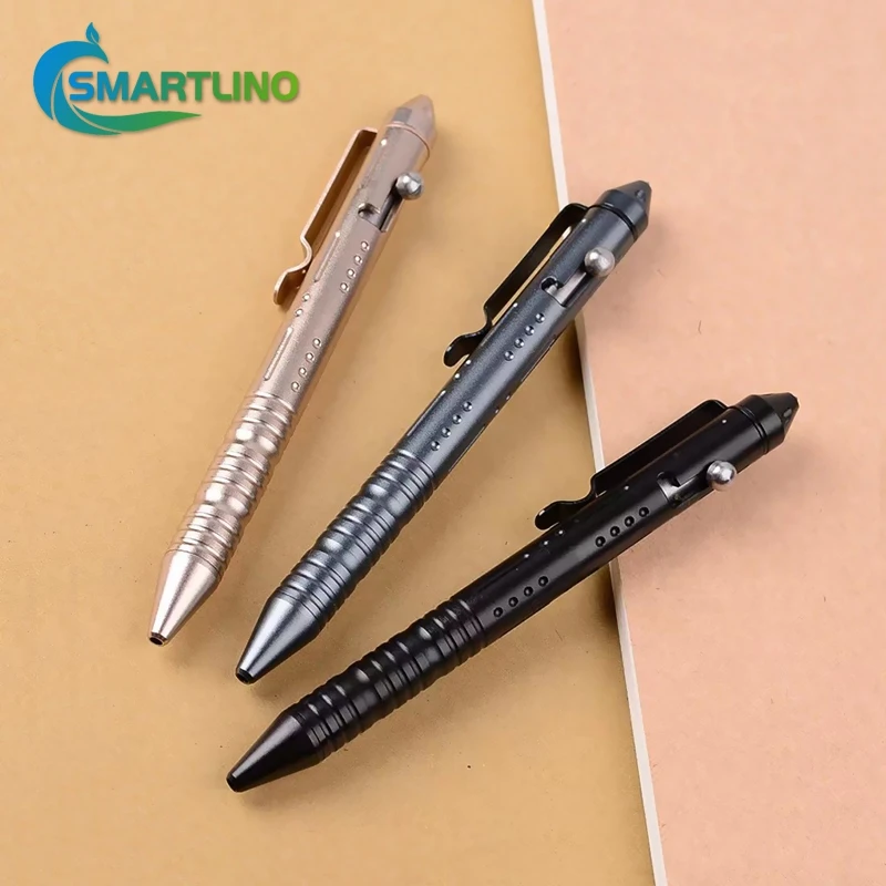 

Multifunction Metal Tactical Pen Self Defense EDC Tools Emergency Glass Breaker For Outdoor Camping Hiking Car Survival Supplies