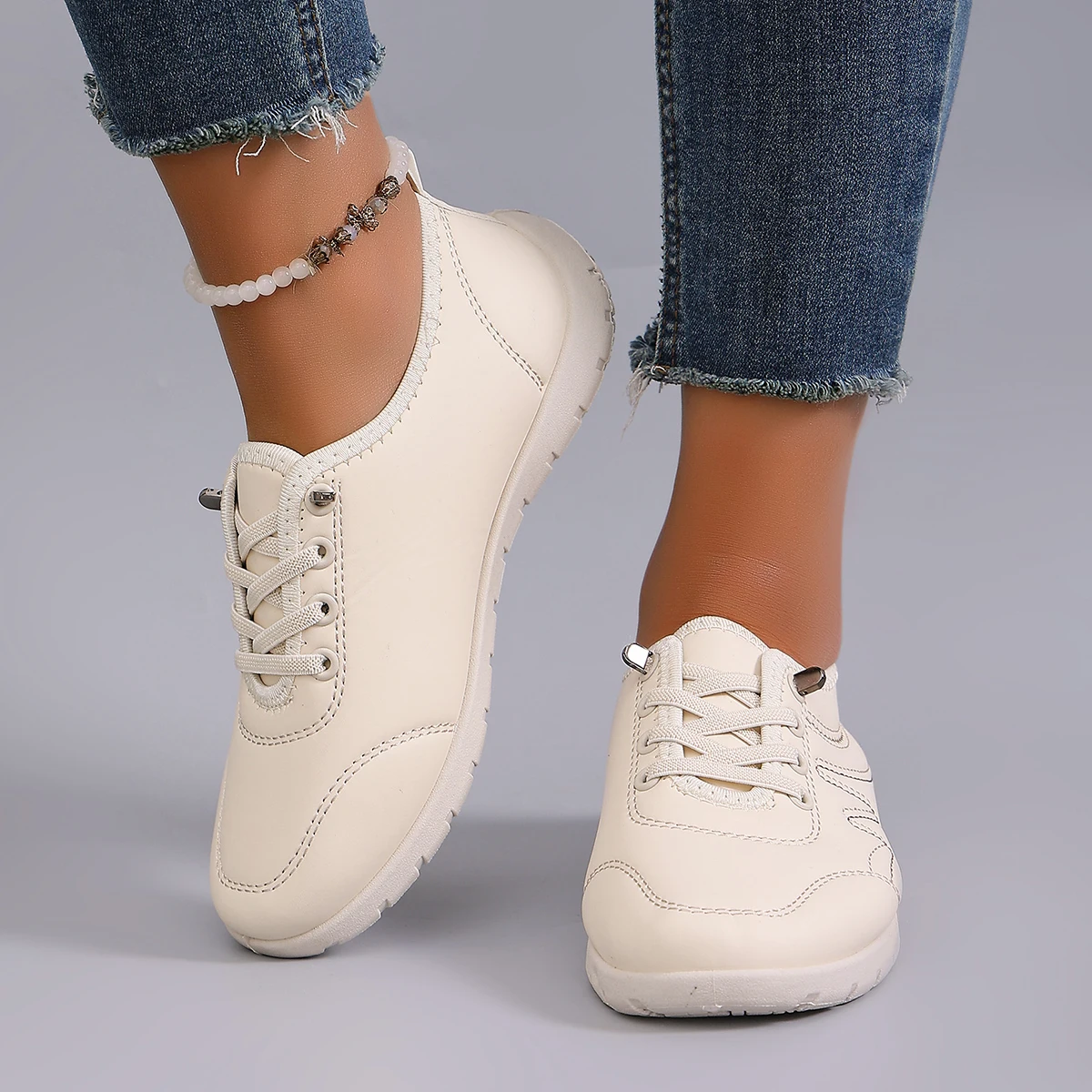 Spring new women's sports shoes, fashionable, breathable, lightweight, non-slip, wear-resistant, casual sports shoes, flat shoes 33 S2b61e433e0dc4bfaabaf58b22c6a76e2e
