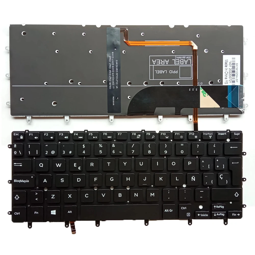 Клавиатура с испанской подсветкой для Dell XPS 13 7000 7347 7348 7352 7353 7359 7547 15 7548 9343 9350 9360 Inspiron 0MWV23 0T9JKT
Клавиатура с испанской подсветкой для Dell XPS 13 7000 7347 7348 7352 7353 7359 7547 15 7548 9343 9350 9360 Inspiron 0MWV23 0T9JKT