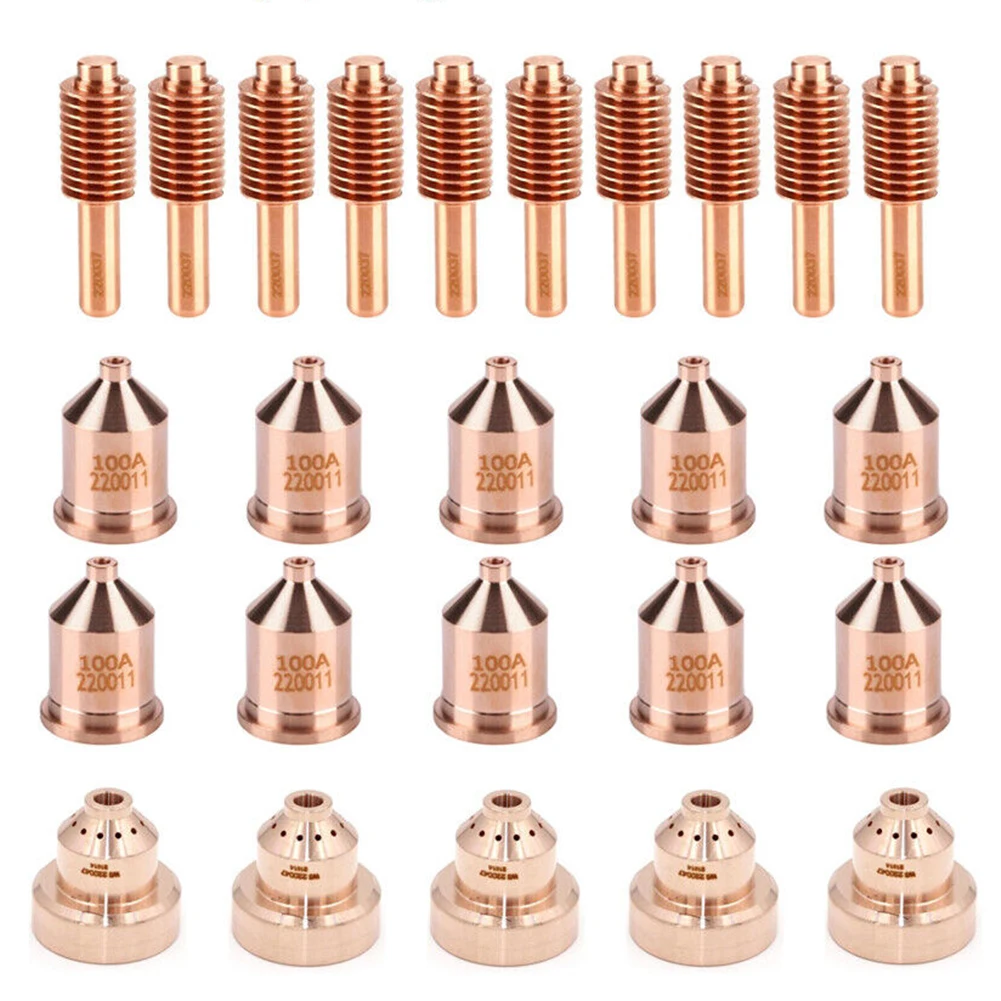 25pcs 220047 Shield 220037 Electrode 220011 Nozzle Set For 1650 Plasma Cutting Torch Tellurium Copper Plasma Consumables Welding
25pcs 220047 Shield 220037 Electrode 220011 Nozzle Set For 1650 Plasma Cutting Torch Tellurium Copper Plasma Consumables Welding