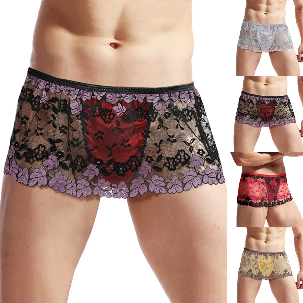 Sexy Men Lace Lingerie Skirt Clubwear Bullet Separation Man Sissy Pouch Panties New Male See-Through Underwear Briefs Nightwear
Sexy Men Lace Lingerie Skirt Clubwear Bullet Separation Man Sissy Pouch Panties New Male See-Through Underwear Briefs Nightwear