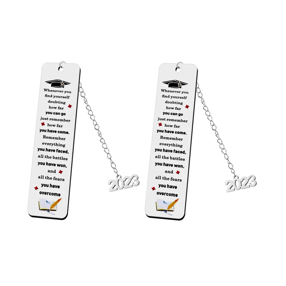 2PCS Encouragement Bookmark - Inspirational Bookmark Gift for Book Lovers Women Men 2023 Graduation Birthday
2PCS Encouragement Bookmark - Inspirational Bookmark Gift for Book Lovers Women Men 2023 Graduation Birthday