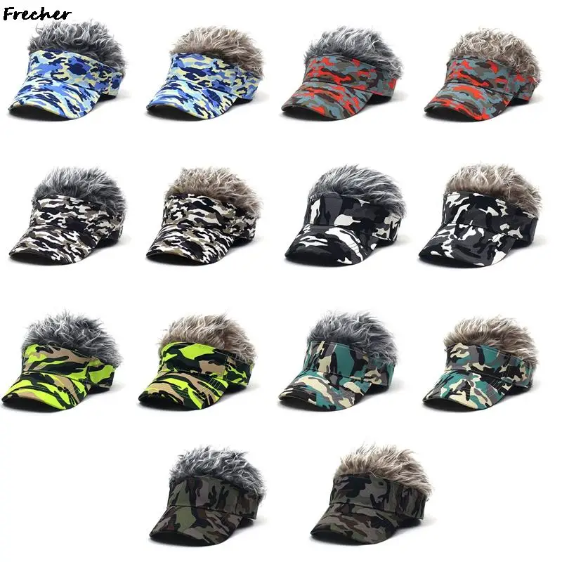 Color Hair Integrated Visors Hat Men Tactical Camo Caps Wig Baseball Cap Women Street Dance Hats Winter Spring Army Gorras
Color Hair Integrated Visors Hat Men Tactical Camo Caps Wig Baseball Cap Women Street Dance Hats Winter Spring Army Gorras