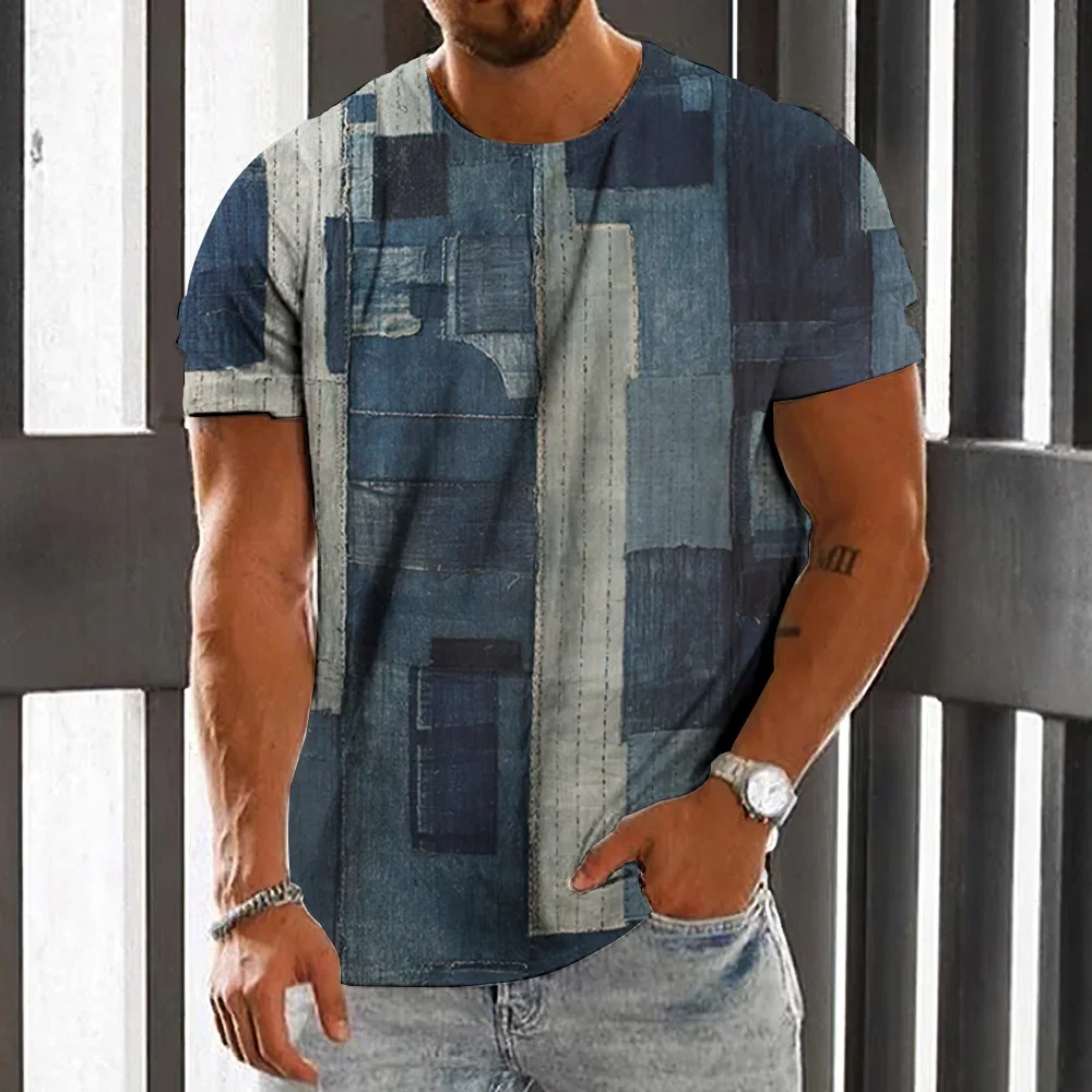 2024 Clothing Summer Casual Vintage T-shirt for Men 3d Rag Print Short Sleeve Loose Oversized Shirt Street Designer Top T-shir
2024 Clothing Summer Casual Vintage T-shirt for Men 3d Rag Print Short Sleeve Loose Oversized Shirt Street Designer Top T-shir