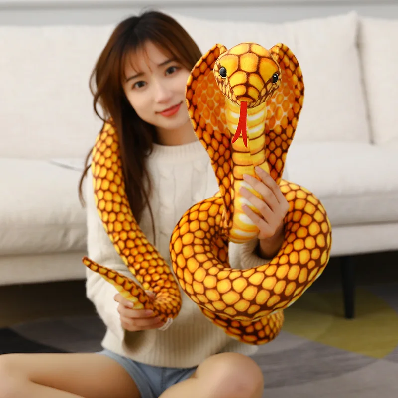 1pc 80/170/240cm Simulated Colorful Cobra Plush Toy Stuffed Animals Snakes Plushies Doll Funny Spoof Joke Soft Toys Home Decor
1pc 80/170/240cm Simulated Colorful Cobra Plush Toy Stuffed Animals Snakes Plushies Doll Funny Spoof Joke Soft Toys Home Decor
