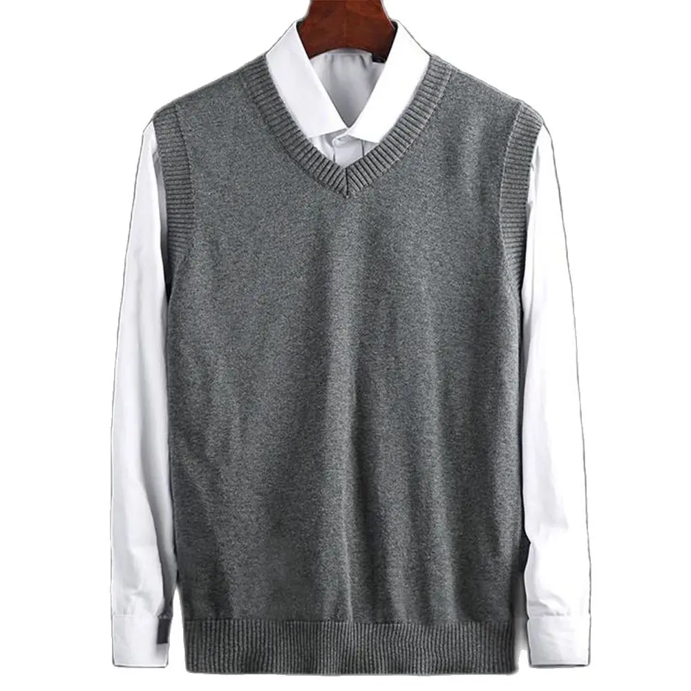 100% Cotton Men Autumn Warm sleeveless Sweaters Classic hedging V-Neck Sleeveless waistcoat Pull Homme Winter spirng Clothing
100% Cotton Men Autumn Warm sleeveless Sweaters Classic hedging V-Neck Sleeveless waistcoat Pull Homme Winter spirng Clothing