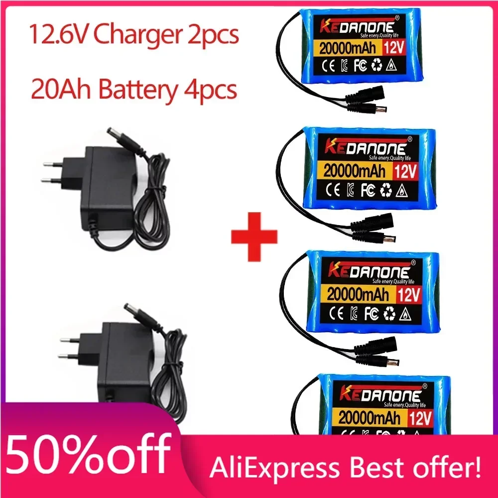 NEW 12V 20000mah Portable Super Battery Rechargeable Lithium Ion Battery Pack Capacity DC 20Ah CCTV Cam Monitor + 12.6V Charger
NEW 12V 20000mah Portable Super Battery Rechargeable Lithium Ion Battery Pack Capacity DC 20Ah CCTV Cam Monitor + 12.6V Charger