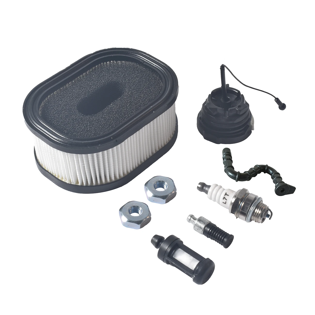 Воздушный фильтр с фильтром топливного масла, Свеча зажигания, гайка, масляный фильтр, набор для 044 046 064 066 MS440 MS460 MS660 
Воздушный фильтр с фильтром топливного масла, Свеча зажигания, гайка, масляный фильтр, набор для 044 046 064 066 MS440 MS460 MS660