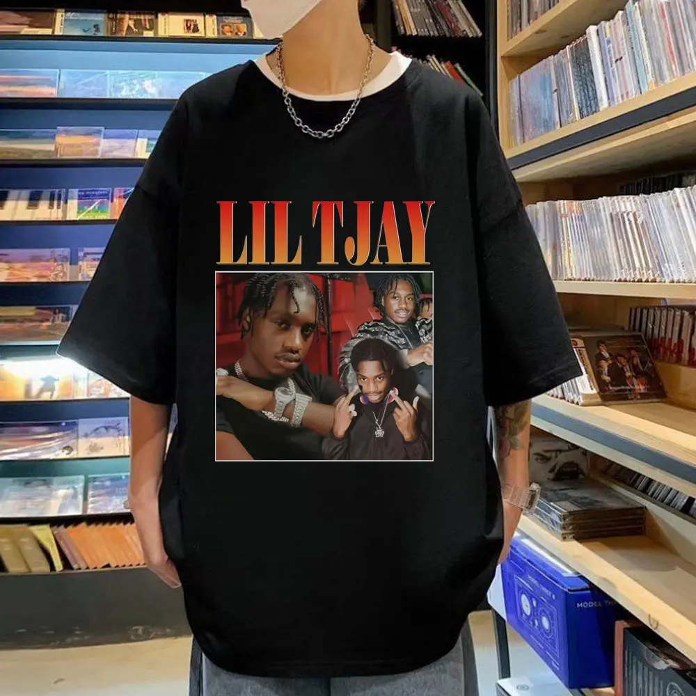 Rapper Lil Tjay Print T Shirt Men Women Harajuku Hip Hop Short Sleeve T-shirt Summer Fashion Vintage Loose T-shirts Streetwear
Rapper Lil Tjay Print T Shirt Men Women Harajuku Hip Hop Short Sleeve T-shirt Summer Fashion Vintage Loose T-shirts Streetwear