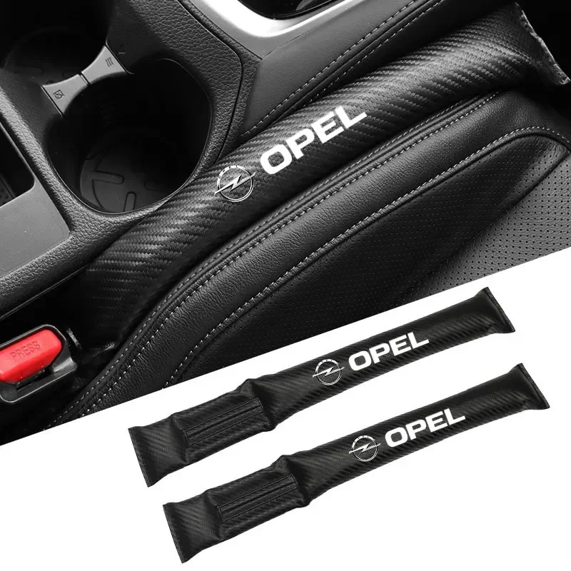 

1/2Pcs Carbon Fiber Car Interior Seat Gap Plug Filler Pad For Opel Corsa Astra Insignia Vectra Zafira Meriva Mokka Grandland