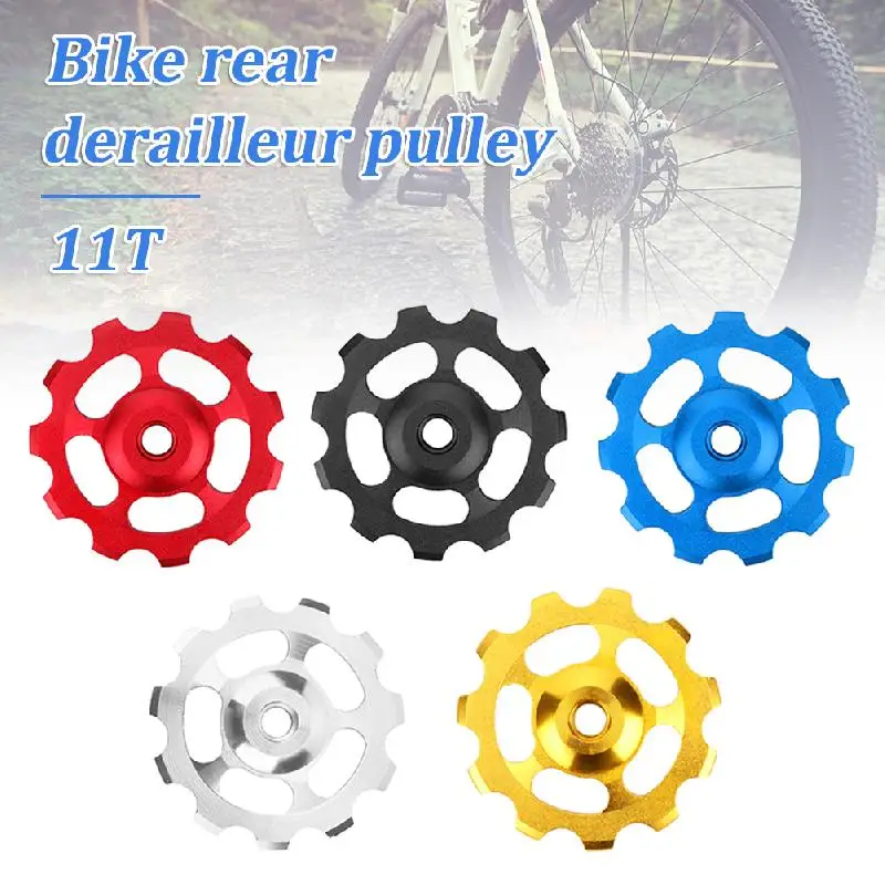 Cycling Accessory 11T Aluminum Alloy Bicycle Rear Derailleur Pulley Jockey Wheel MTB Mountain Road Bike Guide Roller Idler Part
Cycling Accessory 11T Aluminum Alloy Bicycle Rear Derailleur Pulley Jockey Wheel MTB Mountain Road Bike Guide Roller Idler Part