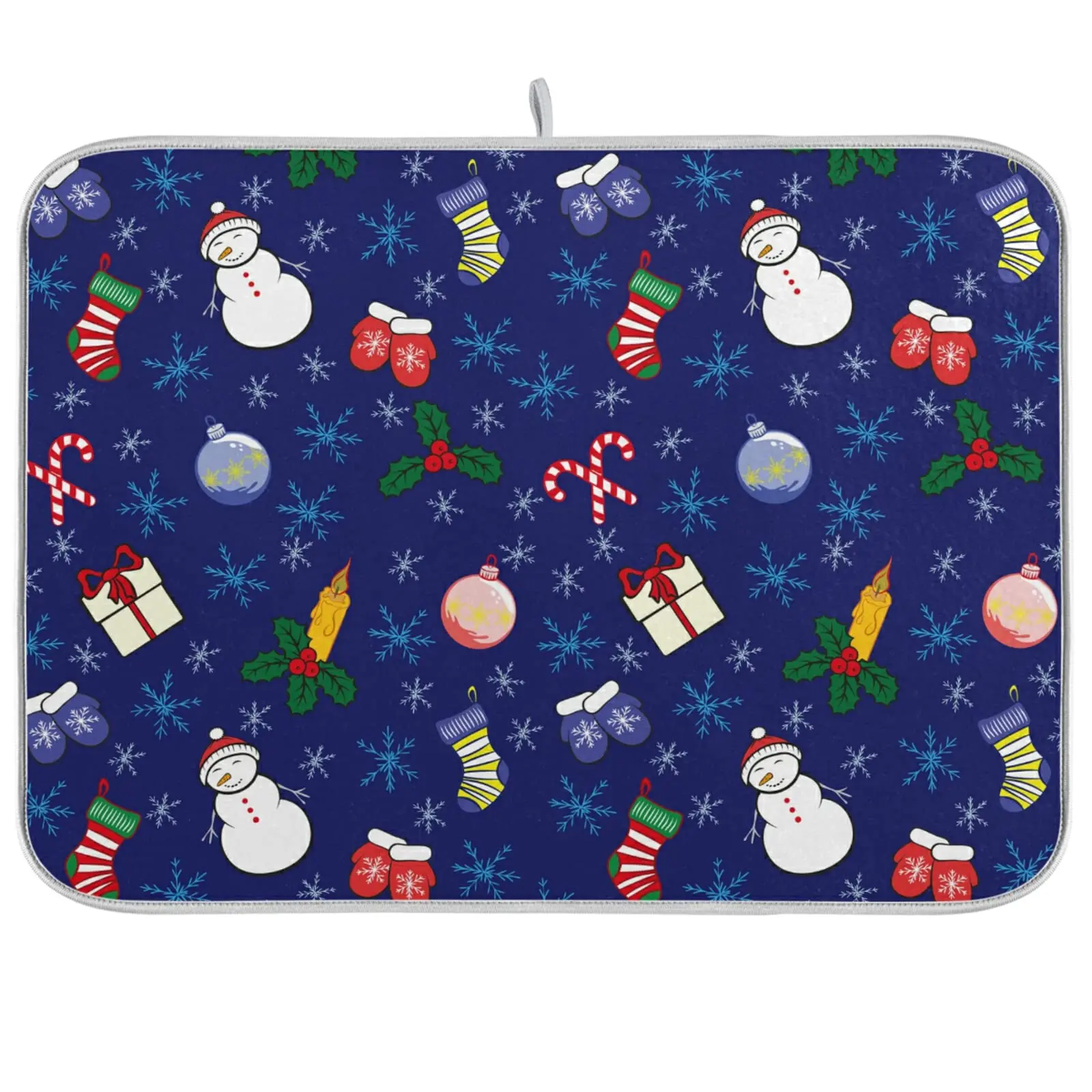 Christmas Snowflakes Snowman Dish Drying Mat for Kitchen Counter Absorbent Heat Resistant Microfiber Dishes Drainer Mat 18x24 in
Christmas Snowflakes Snowman Dish Drying Mat for Kitchen Counter Absorbent Heat Resistant Microfiber Dishes Drainer Mat 18x24 in