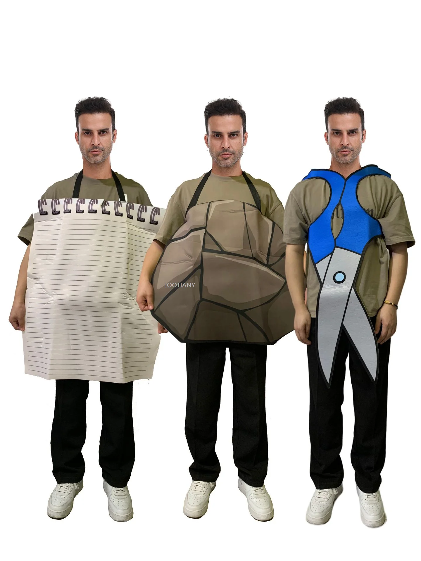 IOOTIANY New Rock Paper Scissors Funny Party Bar Performance Costume Halloween Fun Guessing Set Stage Play Performance Clothes
IOOTIANY New Rock Paper Scissors Funny Party Bar Performance Costume Halloween Fun Guessing Set Stage Play Performance Clothes
