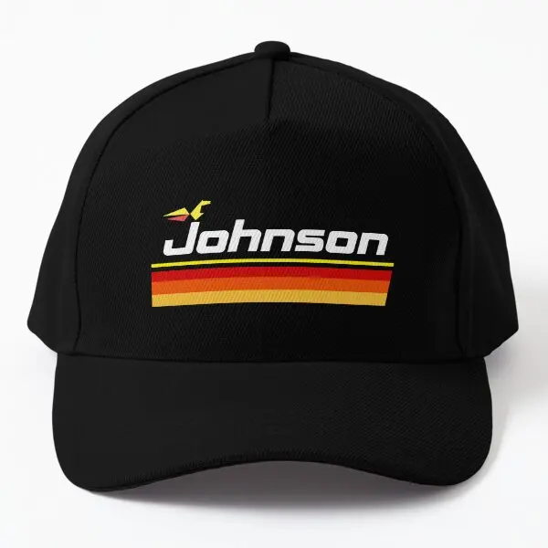 

Retro Johnson Outboards Shirt Baseball Cap Hat Boys Hip Hop Summer Women Spring Outdoor Solid Color Casquette Snapback Black