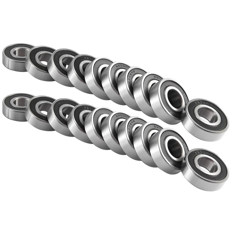 20PCS 6203-RS Ball Bearing Set - Bearing Steel And Double Rubber Sealed Miniature Deep Groove Ball Bearing Kit (17X40x12mm)
20PCS 6203-RS Ball Bearing Set - Bearing Steel And Double Rubber Sealed Miniature Deep Groove Ball Bearing Kit (17X40x12mm)
