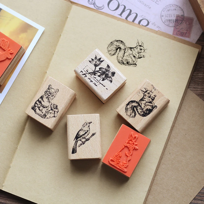 1PC Stylish Vintage Cute Animal Plant Wooden Rubber Stamp Scrapbooking Painting Cards Deer Panda Rabbit Flower Decor DIY Craft
1PC Stylish Vintage Cute Animal Plant Wooden Rubber Stamp Scrapbooking Painting Cards Deer Panda Rabbit Flower Decor DIY Craft