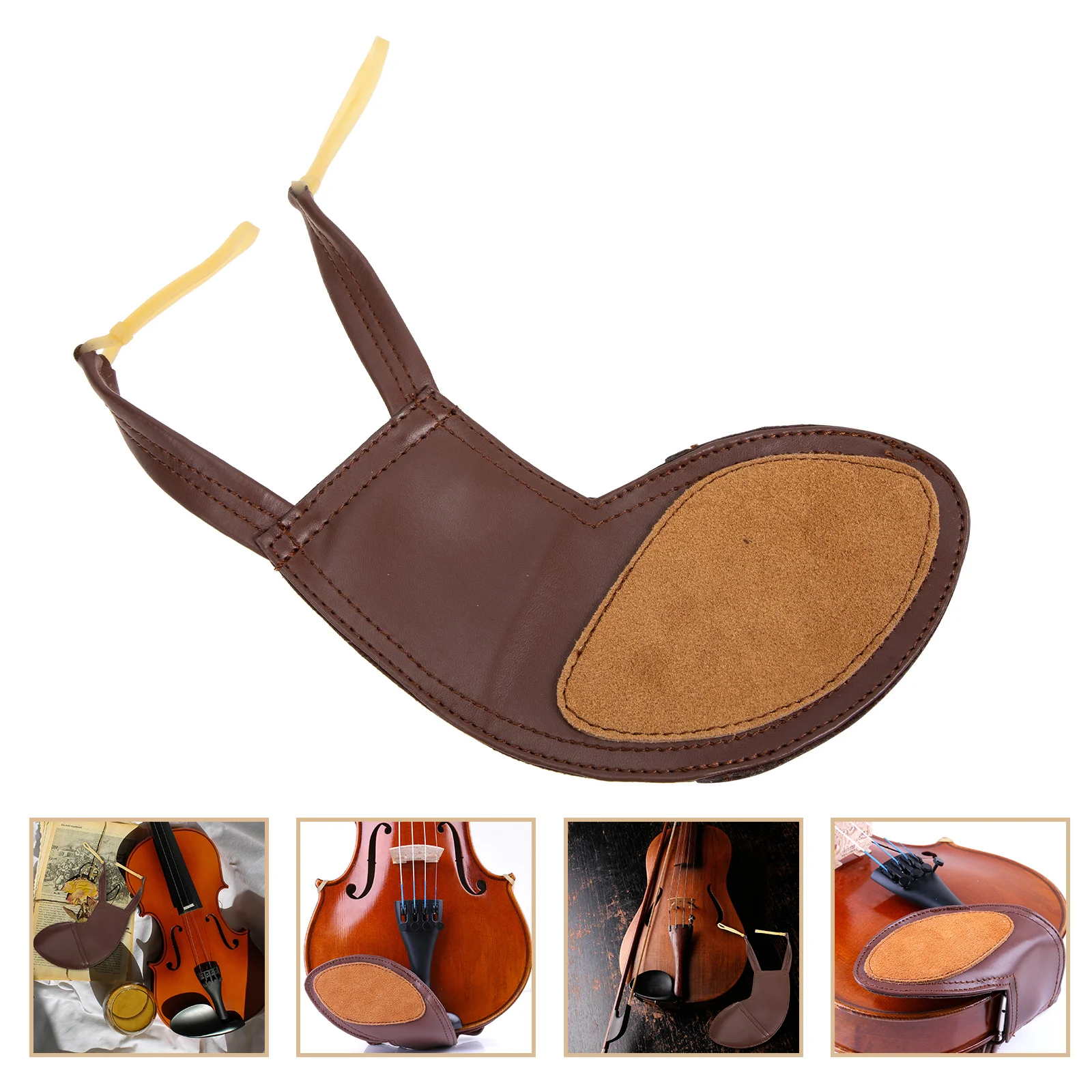 

Violin Shoulder Rest Pad Sheepskin Violin Chin Rest Cover Violin Parts for Kids Adults Violin Shoulder Rest 3/ 4- 4/ 4