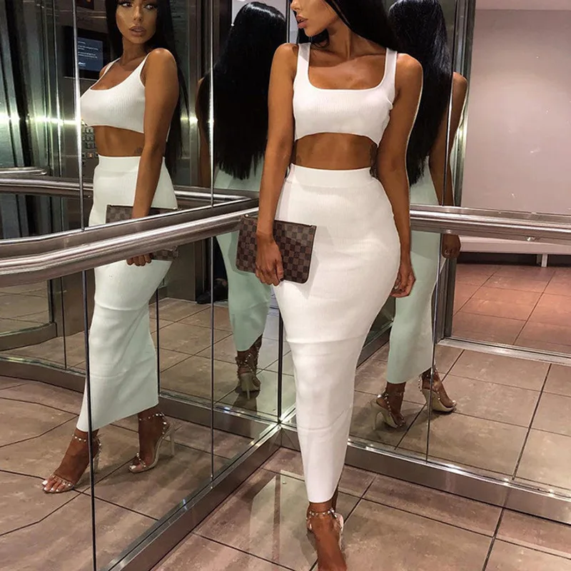 Sexy Hip Wrap Long Dress Set 2023 New High Waist Open Umbilical Rib Knitted High Waist Ultra Short Tank Top 2-piece Set
Sexy Hip Wrap Long Dress Set 2023 New High Waist Open Umbilical Rib Knitted High Waist Ultra Short Tank Top 2-piece Set