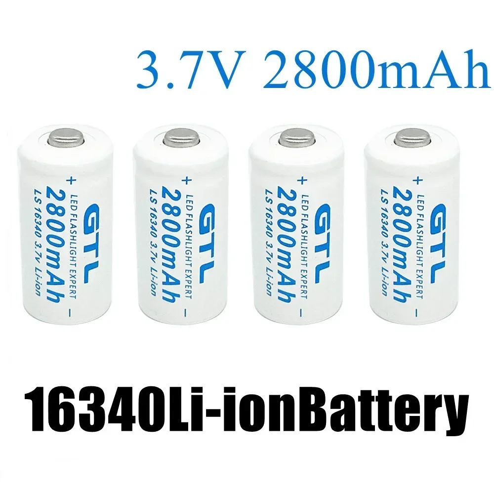 New 3.7V 2800mAh Lithium Li-ion 16340 Battery CR123A Rechargeable Batteries 3.7V CR123 for Laser Pen LED Flashlight Cell
New 3.7V 2800mAh Lithium Li-ion 16340 Battery CR123A Rechargeable Batteries 3.7V CR123 for Laser Pen LED Flashlight Cell