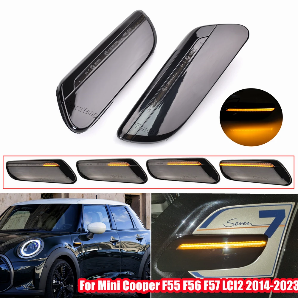 New For Mini Cooper F55 F56 F57 LCI2 2014-2023 2Pieces LED Side Marker Turn Signal Light Dynamic Blinker Lamp Car Accessories
New For Mini Cooper F55 F56 F57 LCI2 2014-2023 2Pieces LED Side Marker Turn Signal Light Dynamic Blinker Lamp Car Accessories