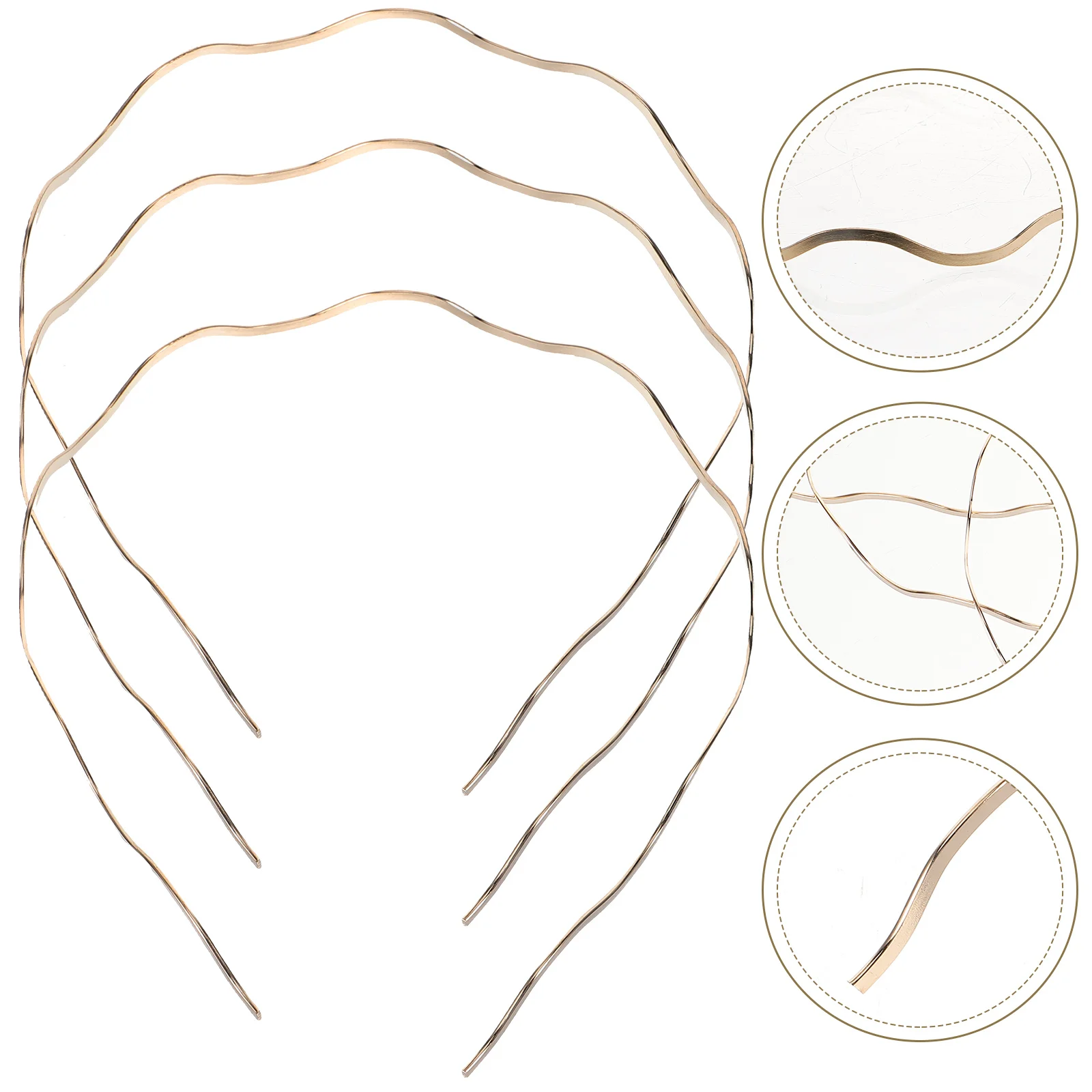 3pcs Golden Hair Clips For Girls Decorative Headdress Wavy Hair Bands Alloy Hair Hoops Dress Up Favors Supplies
3pcs Golden Hair Clips For Girls Decorative Headdress Wavy Hair Bands Alloy Hair Hoops Dress Up Favors Supplies