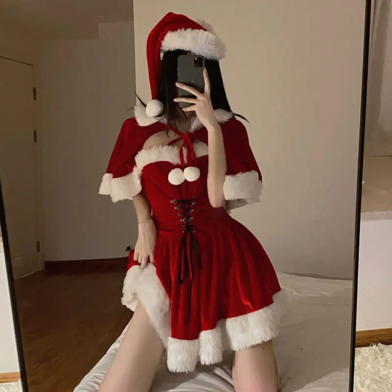 Christmas clothing winter Korean version 2022 new New Year's festival slim head dress high waist skirt female tide
Christmas clothing winter Korean version 2022 new New Year's festival slim head dress high waist skirt female tide