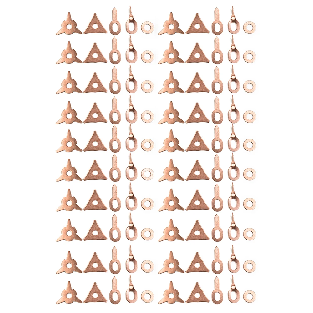 New Practical Durable Useful Washers 50Pcs Pad For Spotter Assortment Consumables Copper plated steel Accessories
New Practical Durable Useful Washers 50Pcs Pad For Spotter Assortment Consumables Copper plated steel Accessories