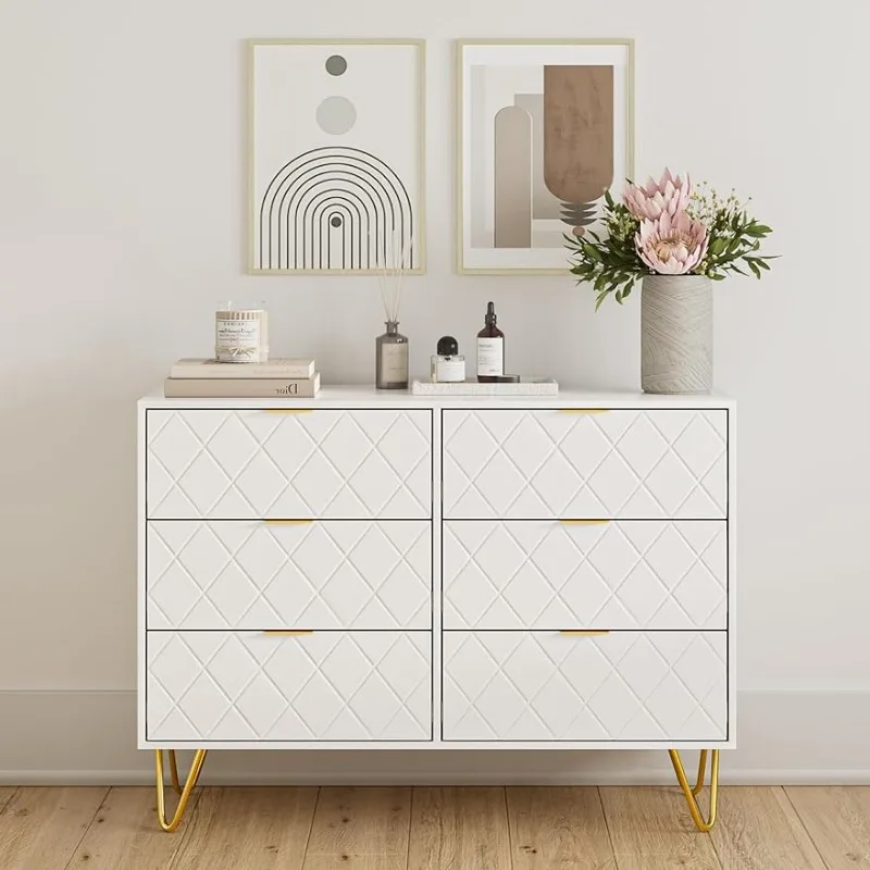 Dresser Chest Cabinet Organizer Unit with Metal Legs Big Dresser for Bedroom Living Room Closet Hallway White Diamond
Dresser Chest Cabinet Organizer Unit with Metal Legs Big Dresser for Bedroom Living Room Closet Hallway White Diamond