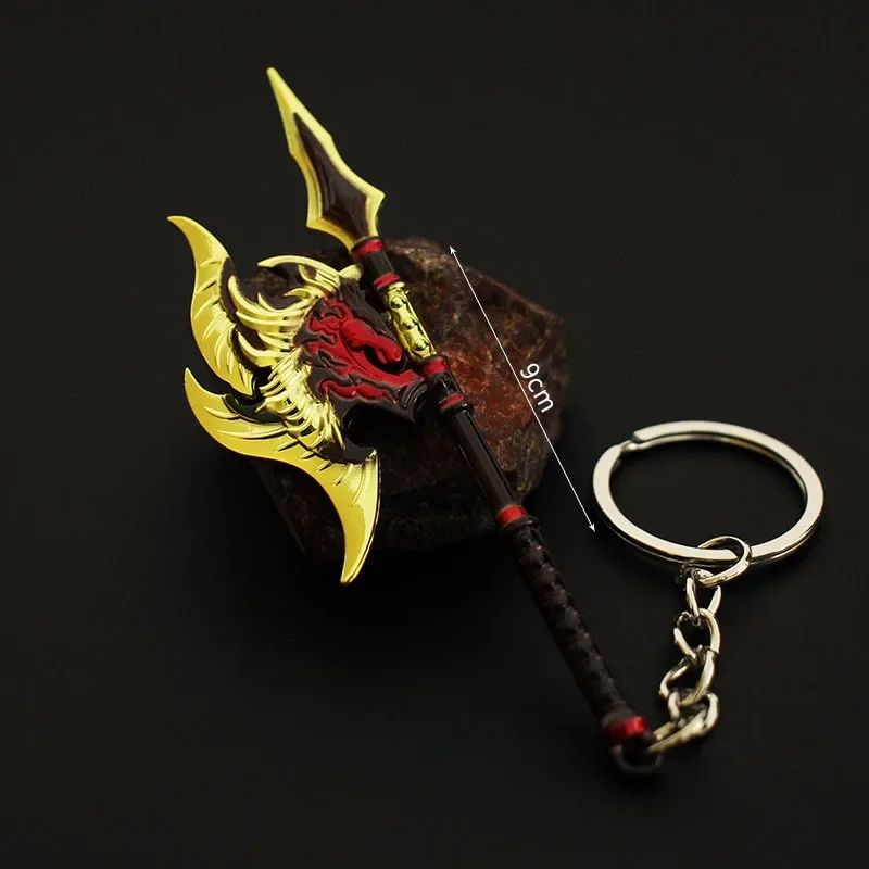 Online Weapon 9cm Mini Divine Ghost Heavenly Axe Keychain Metal Katana Model Game Peripherals Cospaly Accessorry Swords Axes Toy
Online Weapon 9cm Mini Divine Ghost Heavenly Axe Keychain Metal Katana Model Game Peripherals Cospaly Accessorry Swords Axes Toy