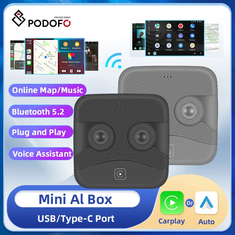 Автомобильный беспроводной модем Podofo на Android, проводной беспроводной модем для Apple CarPlay Ai Box, беспроводной модем-активатор для Audi Toyota USB/Type-C
Автомобильный беспроводной модем Podofo на Android, проводной беспроводной модем для Apple CarPlay Ai Box, беспроводной модем-активатор для Audi Toyota USB/Type-C