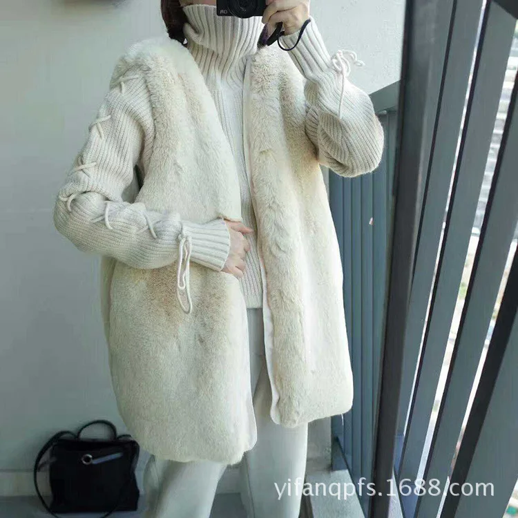 Korean Version Autumn and Winter New Imitation Rabbit Plush Fur Vest Medium and Long Ladies Slim Fur Vest Coat
Korean Version Autumn and Winter New Imitation Rabbit Plush Fur Vest Medium and Long Ladies Slim Fur Vest Coat