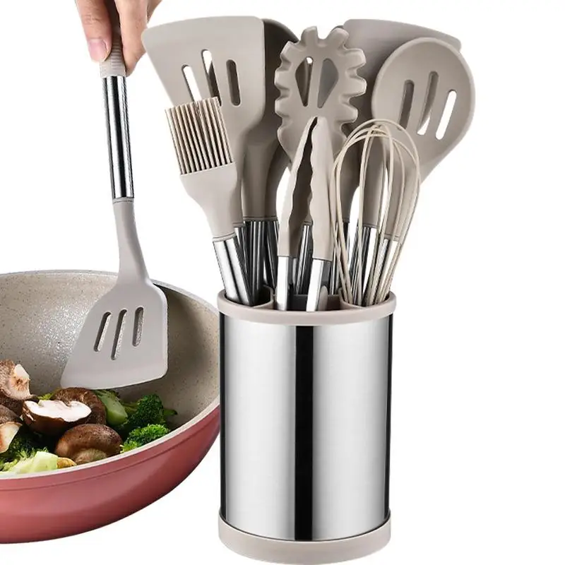 Heat Resistant Silicone Kitchenware Cooking Utensils Set 12 PCS Nonstick Kitchenware Non-stick Spatula Spoon Kit Kitchen Tools
Heat Resistant Silicone Kitchenware Cooking Utensils Set 12 PCS Nonstick Kitchenware Non-stick Spatula Spoon Kit Kitchen Tools