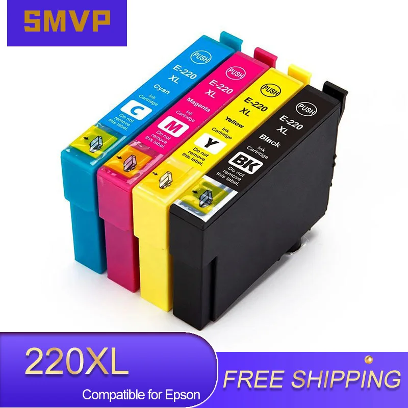 

220XL T220 T220XL 220 XL Premium Color Compatible Inkjet Ink Cartridge for Epson Workforce WF-2630 2650 2660 2750 2760 Printer