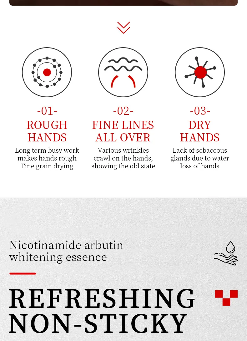 Moisturzing Nicotinamide Arbutin Hand Cream Dry Skin Care Cuticle Oil Whitening Cream Non-Greasy Anti-Aging Natural Hand Cream 4 S2b7e8763ce184f15877b5c673a421cff7
