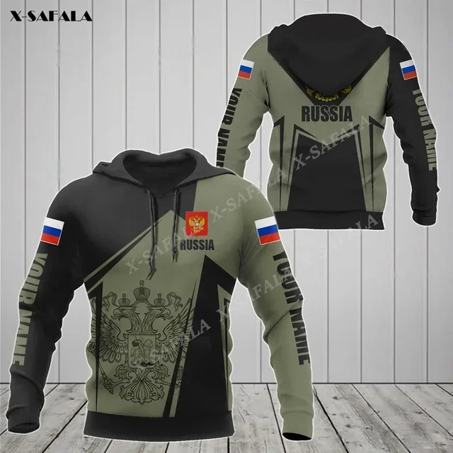 

COAT OF ARMS RUSSIA SPEED STYLE Flag 3D Print Zipper Hoodie Men Pullover Sweatshirt Hooded Jersey Tracksuits Outwear