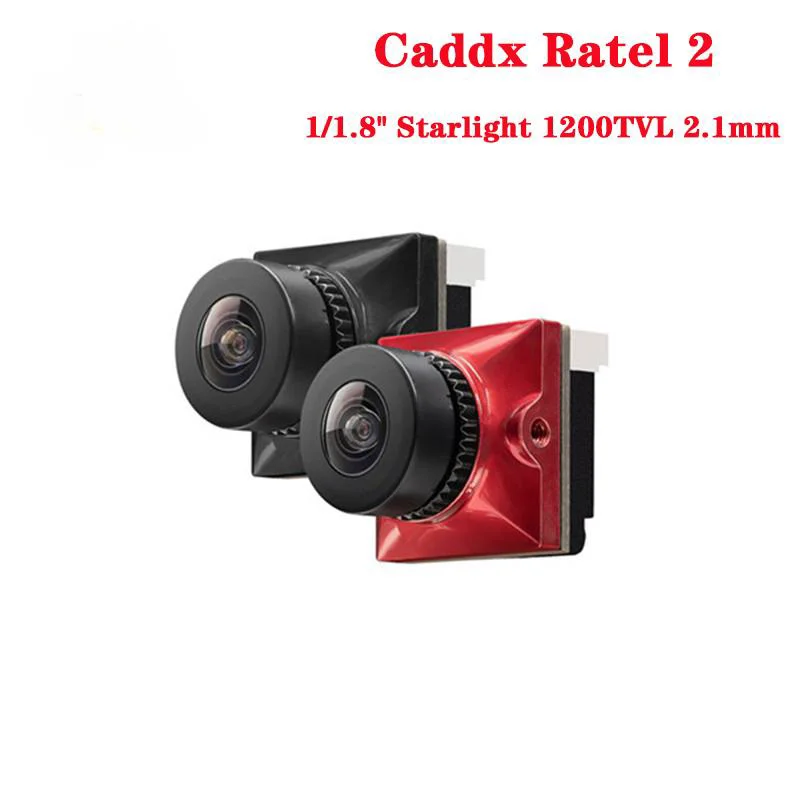 

1/2/3PCS Caddx Ratel 2 V2 FPV Camera Ratel2 2.1mm Lens 16:9/4:3 NTSC/PAL Switchable With Replacement Lens Micro FPV Camera Drone