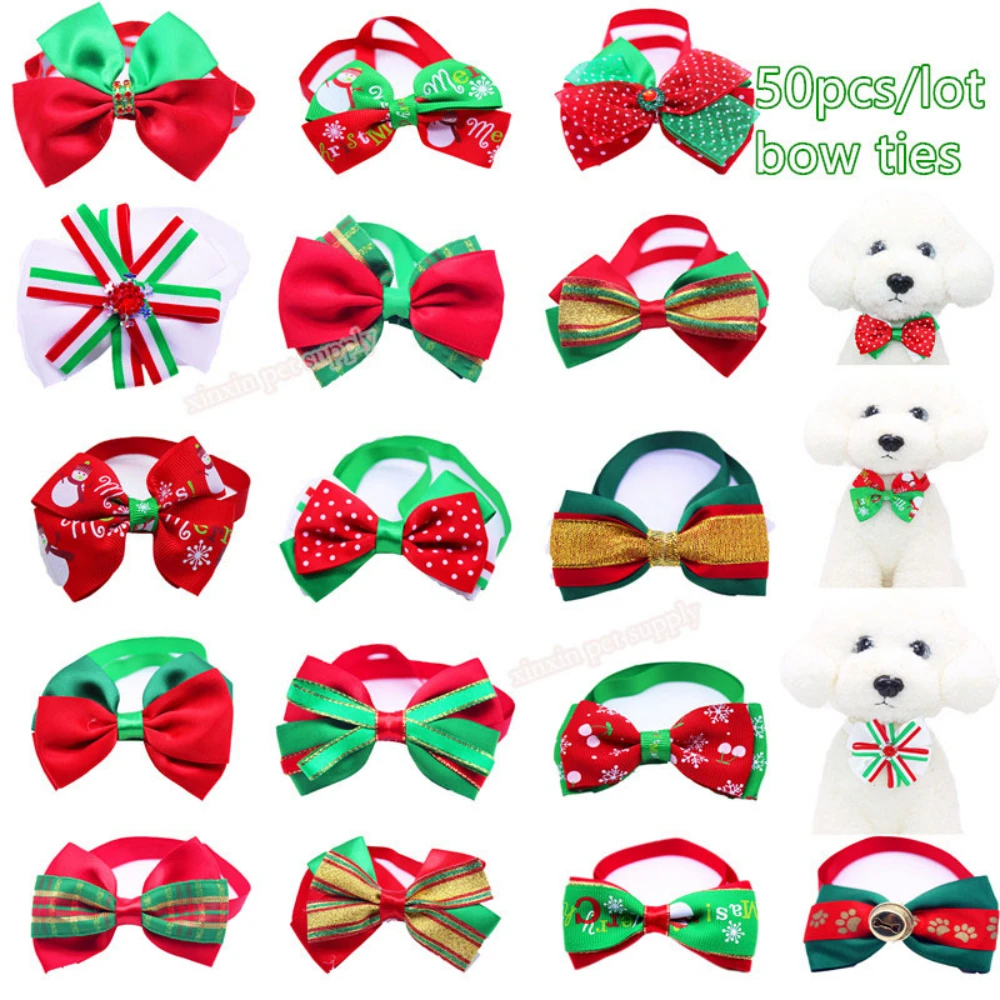50 Pcs/Lot Pet Dog Bow Tie Christmas Style Doggy Bowtie Dog Necktie Pet Grooming Puppy Supplier Pet Product Dog Accessories
50 Pcs/Lot Pet Dog Bow Tie Christmas Style Doggy Bowtie Dog Necktie Pet Grooming Puppy Supplier Pet Product Dog Accessories