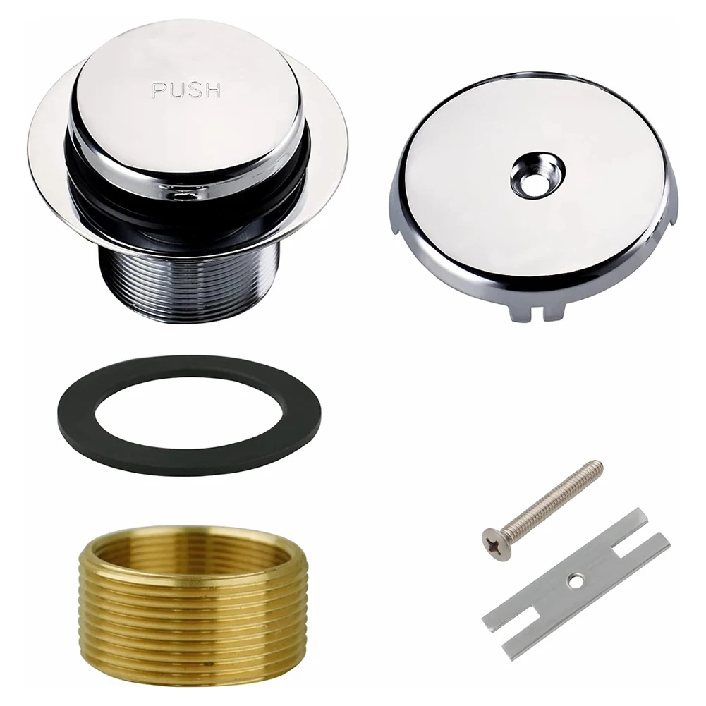 Matte Black Tub Drain Overflow Kit - Universal Bathtub Drain Replacement Brushed Chrome Basin Sink Drain Stopper Accessories
Matte Black Tub Drain Overflow Kit - Universal Bathtub Drain Replacement Brushed Chrome Basin Sink Drain Stopper Accessories