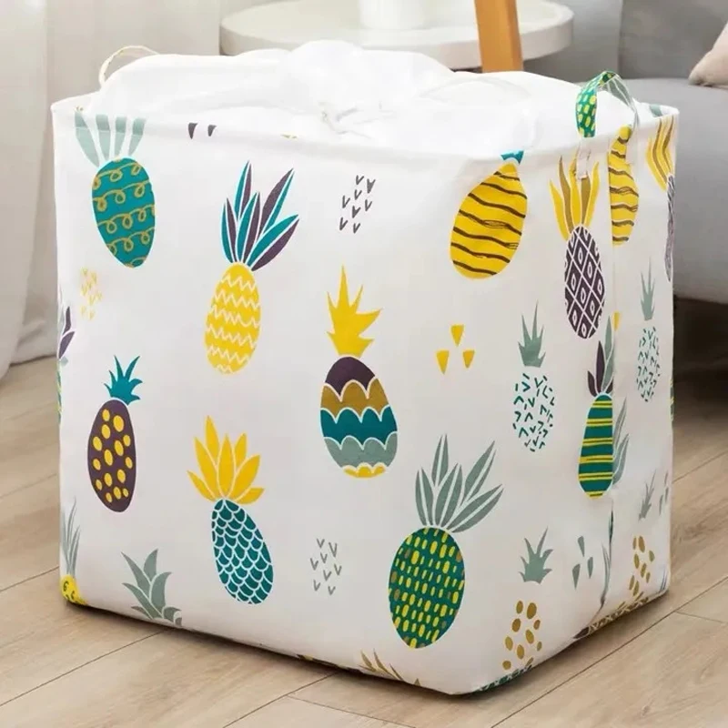 

Cartoon Pattern Clothes Quilt Dustproof Storage Bag Household Waterproof Sundries Finishing Bag Drawstring Luggage Packing Bag