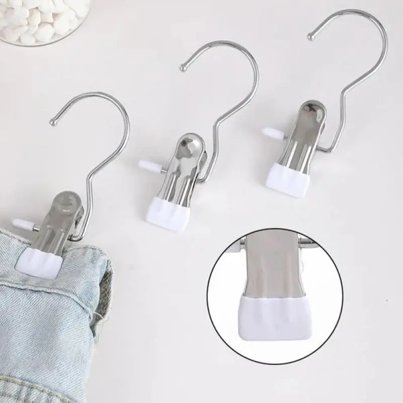10pcs Metal Hooks Towels Hooks Stainless Steel Hook Clip Hanging for Home Pants Clothes With large Spring
10pcs Metal Hooks Towels Hooks Stainless Steel Hook Clip Hanging for Home Pants Clothes With large Spring