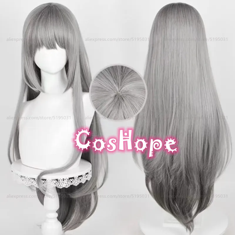 

Reverse:1999 Bkornblume Cosplay Wig 85cm Long Straight Wig Grey Gradient Wig Cosplay Anime Wigs Heat Resistant Synthetic Wigs