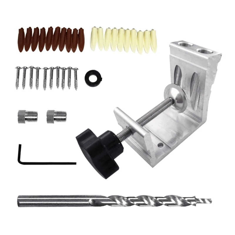 Professional Woodworking Pocket Hole Tool Set for Woodworking Angle Drilling Holes Angle Carpentry Locator Jigs
Professional Woodworking Pocket Hole Tool Set for Woodworking Angle Drilling Holes Angle Carpentry Locator Jigs